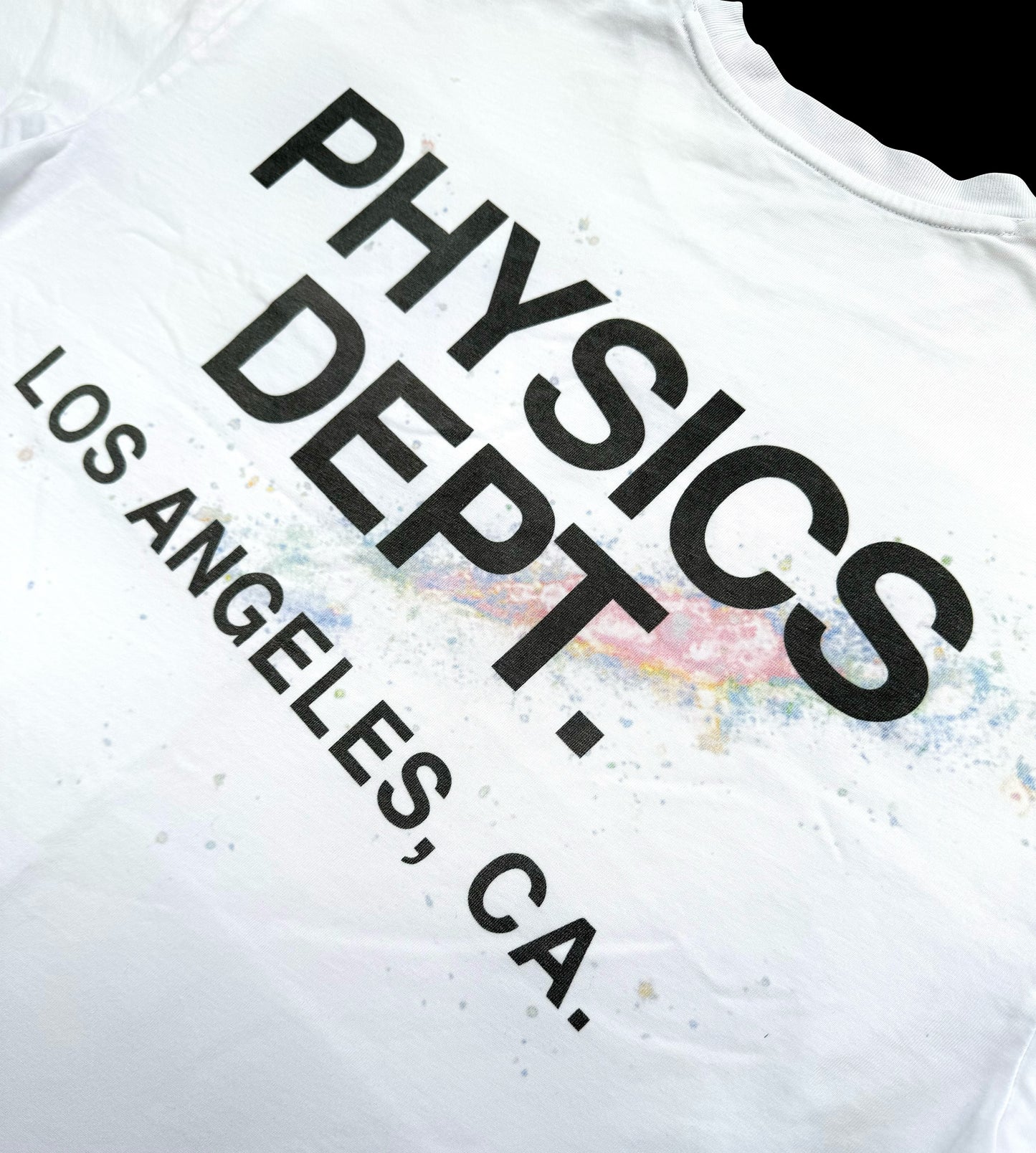 Physics Dept. Galaxy Paint Splatter T-Shirt